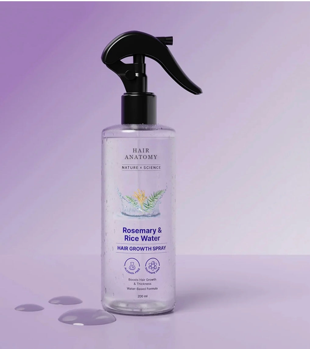 Rosemary & Rice Water Hair Growth Spray
